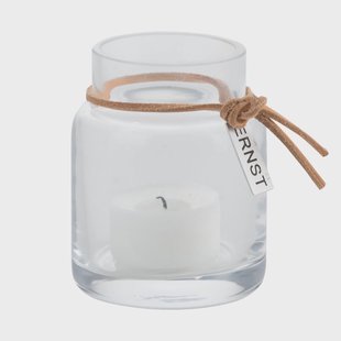 ERNST Ernst kaarsenhouder H8 cm. Ø 5 cm. helder