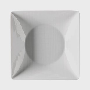 Rosenthal Mesh vierkant bord diep 20 cm. wit