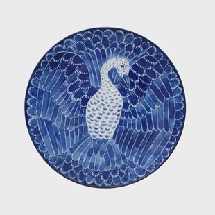 Götefors Porslin Selma bord bird Ø 21 cm. 21 cm.