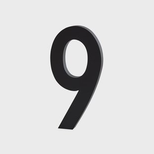 Design Letters Design Letters cijfers aluminum 50 mm. 9