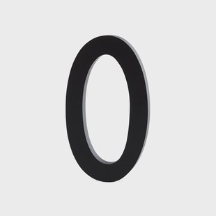 Design Letters Design Letters cijfers aluminum 50 mm. 0