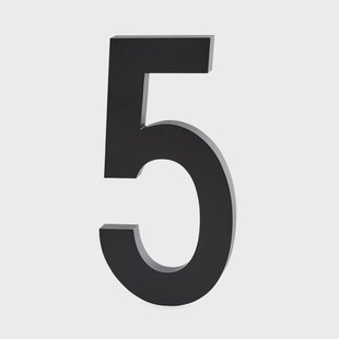 Design Letters Design Letters cijfers aluminum 100 mm. 5