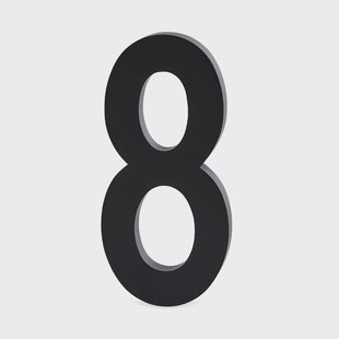 Design Letters Design Letters cijfers aluminum 100 mm. 8