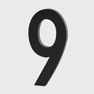 Design Letters Design Letters cijfers aluminum 100 mm. 9