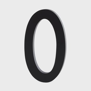 Design Letters Design Letters cijfers aluminum 100 mm. 0