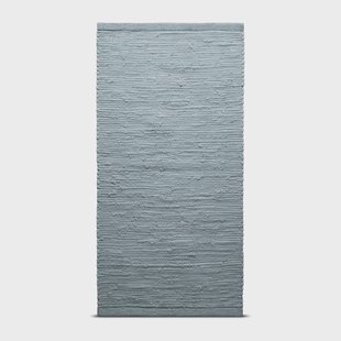 Rug Solid Cotton vloerkleed 75 x 200 cm. light grey (lichtgrijs)