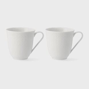 Rörstrand Swedish Grace mok 30 cl. 2-pack snow (wit)