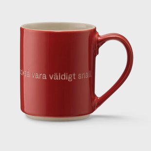 Design House Stockholm Astrid Lindgren mok - If you are really strong rood-Zweeds