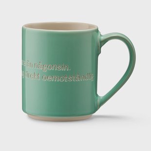Design House Stockholm Astrid Lindgren mok - I am frecklier… groen-Zweeds