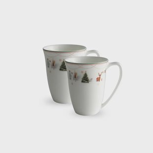 Wik & Walsøe Julemorgen mok 30 cl. 2-pack wit