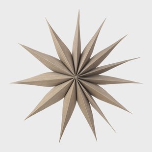 Broste Copenhagen Venok kerstster 40 cm. warmgrijs