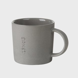ERNST Ernst espressomok steengoed 10 cl grijs