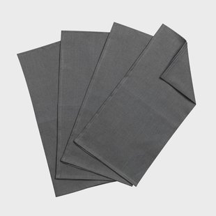 Scandi Living Clean servetten 45 x 45 cm 4-pack charcoal