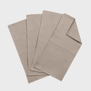 Scandi Living Clean servetten 45 x 45 cm 4-pack sand