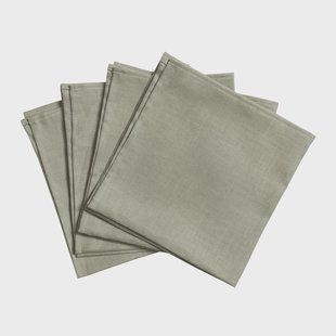Scandi Living Clean servetten 45 x 45 cm 4-pack dusty green