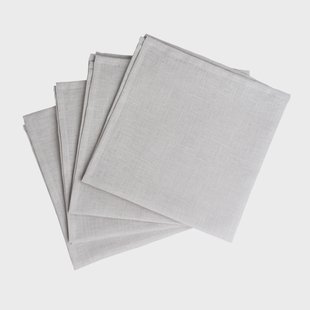 Scandi Living Clean servetten 45 x 45 cm 4-pack icy grey