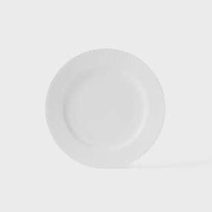 Lyngby Porcelæn Rhombe bord wit Ø 21 cm