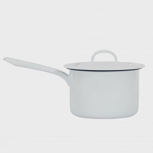 Kockums Jernverk Kockums steelpan met lang handvat 2,3 l Kockums White (wit)