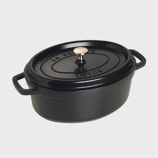 STAUB Staub ovale braadpan van gietijzer 4,2 l zwart