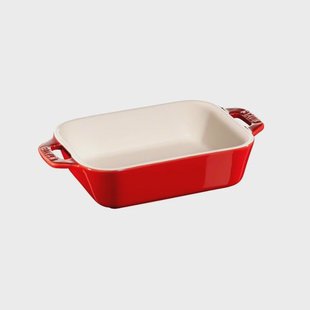 STAUB Staub rechthoekige ovenvorm 14x11 cm rood