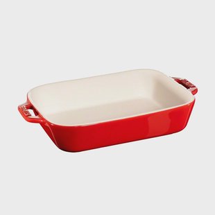 STAUB Staub rechthoekige ovenschaal 20 x 16 cm rood