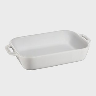 STAUB Staub rechthoekige ovenschaal 27 x 20 cm wit
