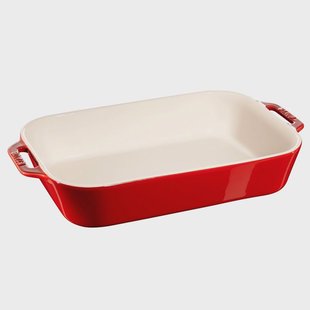 STAUB Staub rechthoekige ovenschaal 34 x 24 cm rood