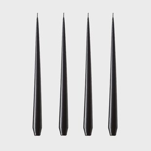 ester & erik ester & erik kaars 4-pack gelakt Raw black, 32 cm