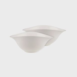 Villeroy & Boch Vapiano saladeschaal 2-pack wit
