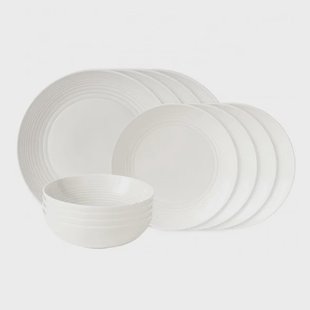 Royal Doulton Maze bordenset 12-delig wit