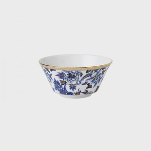 Wedgwood Hibiscus schaal wit-blauw