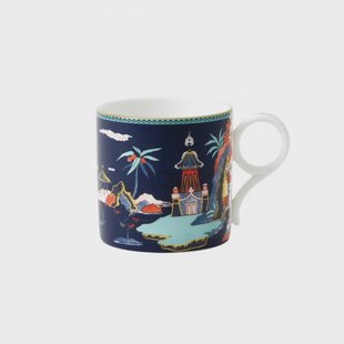 Wedgwood Wonderlust mok groot blue pagoda