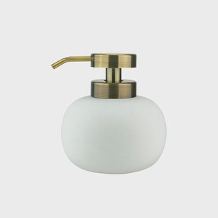 Mette Ditmer Lotus zeepdispenser laag wit