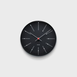 Arne Jacobsen Clocks AJ Bankers wandklok zwart Ø 21 cm