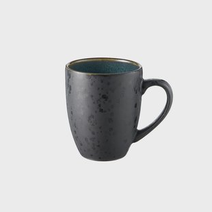 Bitz Bitz mok 30 cl zwart Zwart - Groen