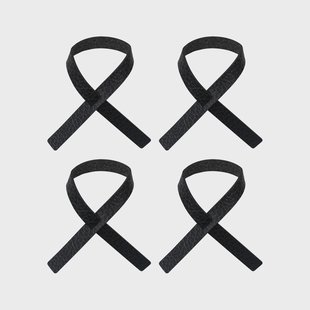 LIND DNA Loop servetring 4-pack Zwart antraciet