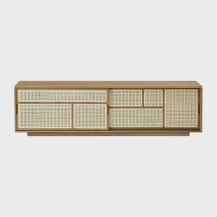 Design House Stockholm Air bijzettafel, laag eiken, rotan Design House Stockholm Air bijzettafel, laag eiken, rotan