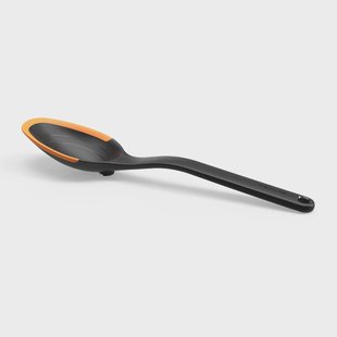 Fiskars Functional Form siliconen lepel 29 cm Zwart