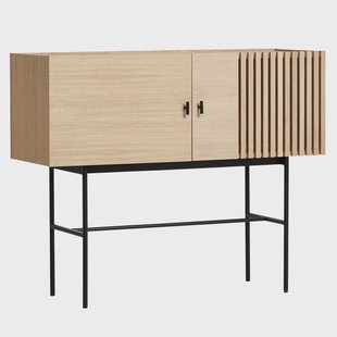 Woud Array bijzettafel, 120cm witgepigmenteerd eikenhout