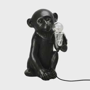 Byon Banana Monkey tafellamp Zwart