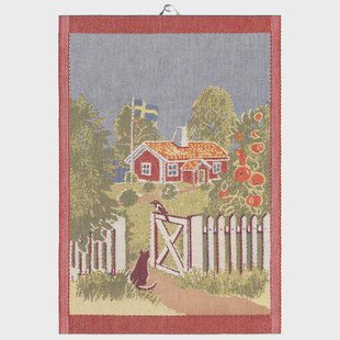 Ekelund Linneväveri Mitt Sverige keukenhanddoek 35x50 cm Multi