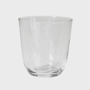 Broste Copenhagen Hammered drinkglas 33,5 cl Helder