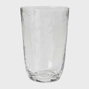 Broste Copenhagen Hammered drinkglas 50 cl Helder