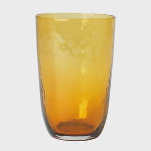 Broste Copenhagen Hammered drinkglas 50 cl Amber