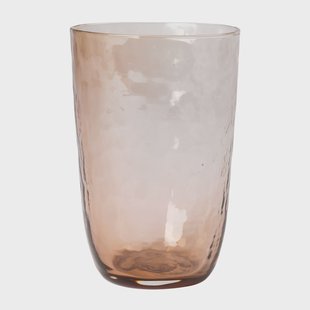 Broste Copenhagen Hammered drinkglas 50 cl Bruin