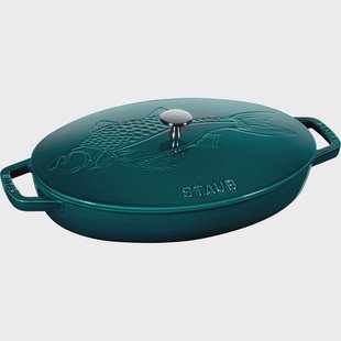 STAUB La Mer ovale braadpan, drielaags emaille 32 cm