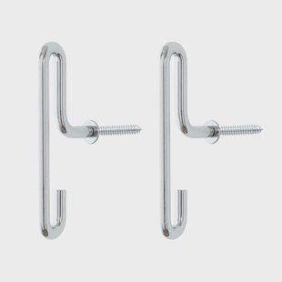 MOEBE Moebe muurhaak small 2-pack Stainless steel