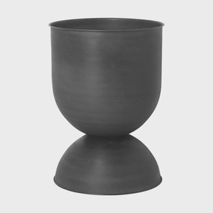 Ferm Living Hourglass pot medium Ø41 cm Zwart-donkergrijs
