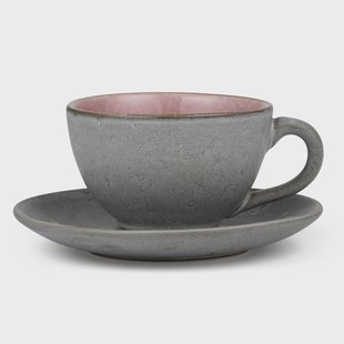 Bitz Bitz kop met schotel grijs Roze