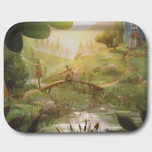 Opto Design Moomin TV-Series dienblad 27x20 cm Moomin & Snufkin bridge